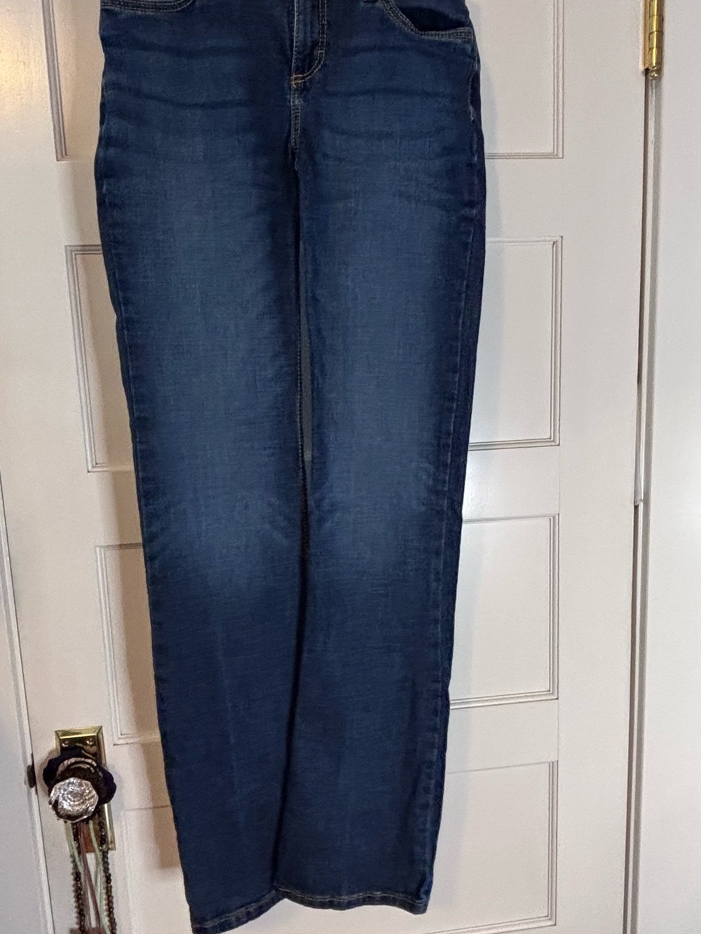 Wrangler Women's Dark Blue Straight-Leg Jeans